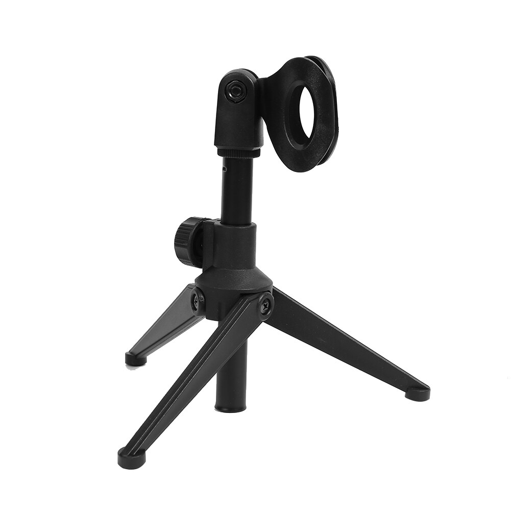 Desk Capacitive Microphone Stand Universal Table Mic Tripod Adjustable with Clip for Conference Hall School Broadcasting